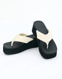 Stitch Detail Faux Leather Pant 29 Stitch Detail Faux Leather Pant -Glassons positano platform thong bone front sh88866nyl 2