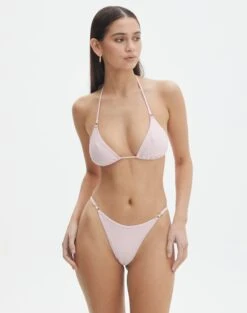 Triangle Padded Halter Bikini Top 36 Triangle Padded Halter Bikini Top -Glassons r aiden adjustable high cut bikini briefs fairy floss front ga54030rpln 3