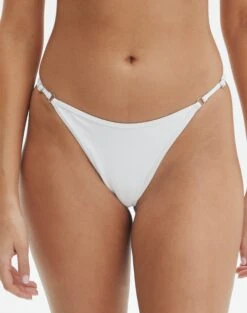 Bandeau Gold Detailed Swim Top -Glassons r aiden adjustable high cut bikini briefs white full ga54030rpln