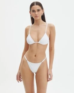 Crochet Triangle Bikini Top -Glassons r alex adjustable bikini brief white front ga53112rpln