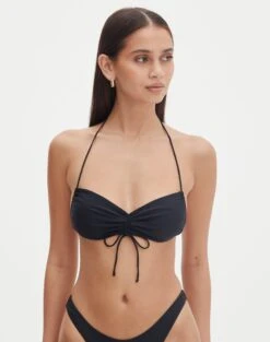 Triangle Bikini Top -Glassons r benny bandeau bikini top black front ga64952rpln 1