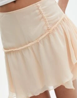 Ruffle Mini Skirt -Glassons r cleo chiffon mini skirt peach sorbet imageback ss123493rchi