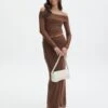 Mesh Maxi Skirt -Glassons r co drey maxi skirt deep umber front sl52001rmes 2