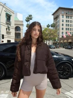 Active Seamless Ribbed Contour Cropped Tank -Glassons r eddie funnel crop puffer its soy cute front cs84145rpln