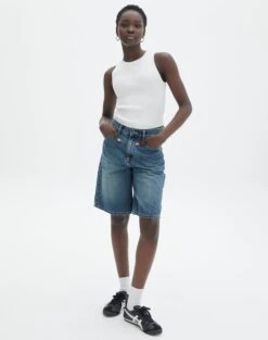 Rib Knit Tank -Glassons r guy cropped knit white full kv55139rrib