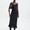 Maxi Lace Dress -Glassons r levi lace dress black front dl118358rsat 2