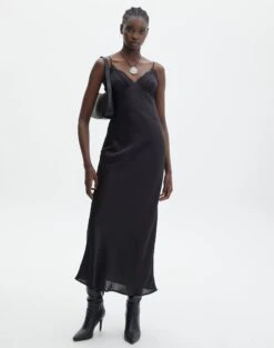 Ruched V Neck Mini Dress -Glassons r levi lace dress black front dl118358rsat 6