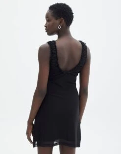 Ruched V Neck Mini Dress -Glassons r limi mesh mini dress black back ds92560rmes