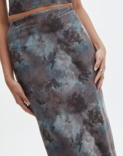 Print Mesh Midi Skirt -Glassons r marina mesh maxi skirt mink tie dye imageback sl53303rpri