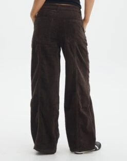 Mid Rise Pintuck Cord Pant -Glassons r miranda cord hot cocoa back pw91822rcor