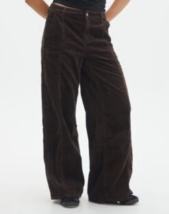 Mid Rise Pintuck Cord Pant -Glassons r miranda cord hot cocoa full pw91822rcor