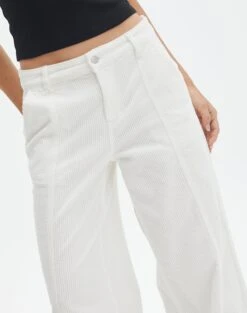 Mid Rise Pintuck Cord Pant -Glassons r miranda cord milk imageback pw91822rcor