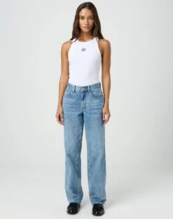 Lace Tie Front Split Top -Glassons r piper puddle baggy jeans riley vintage wash front jd51910pden 6