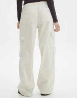Mid Rise Cord Cargo Pant -Glassons r saffie mid rise cargo pant tofu back pw78180rcor