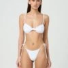 Side Tie Thong Bikini Bottom 1 Side Tie Thong Bikini Bottom -Glassons r tamsin thin tie side thong bikini brief white front ga71259rpln 3