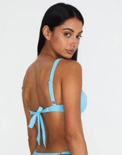 Balconette Thick Strap Tie Back Bikini Top -Glassons r teagan tie back bikini top deja blue back ga110507rpln