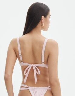 Balconette Thick Strap Tie Back Bikini Top -Glassons r teagan tie back bikini top fairy floss back ga110507rpln