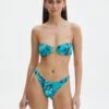 Printed Thong Bikini Bottom -Glassons r zimi high waist thong mystic butterflies front ga63412rmsb 4