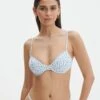 Printed Ruched Balconette Bikini Top