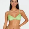 Shimmer Balconette Tie Back Bikini Top