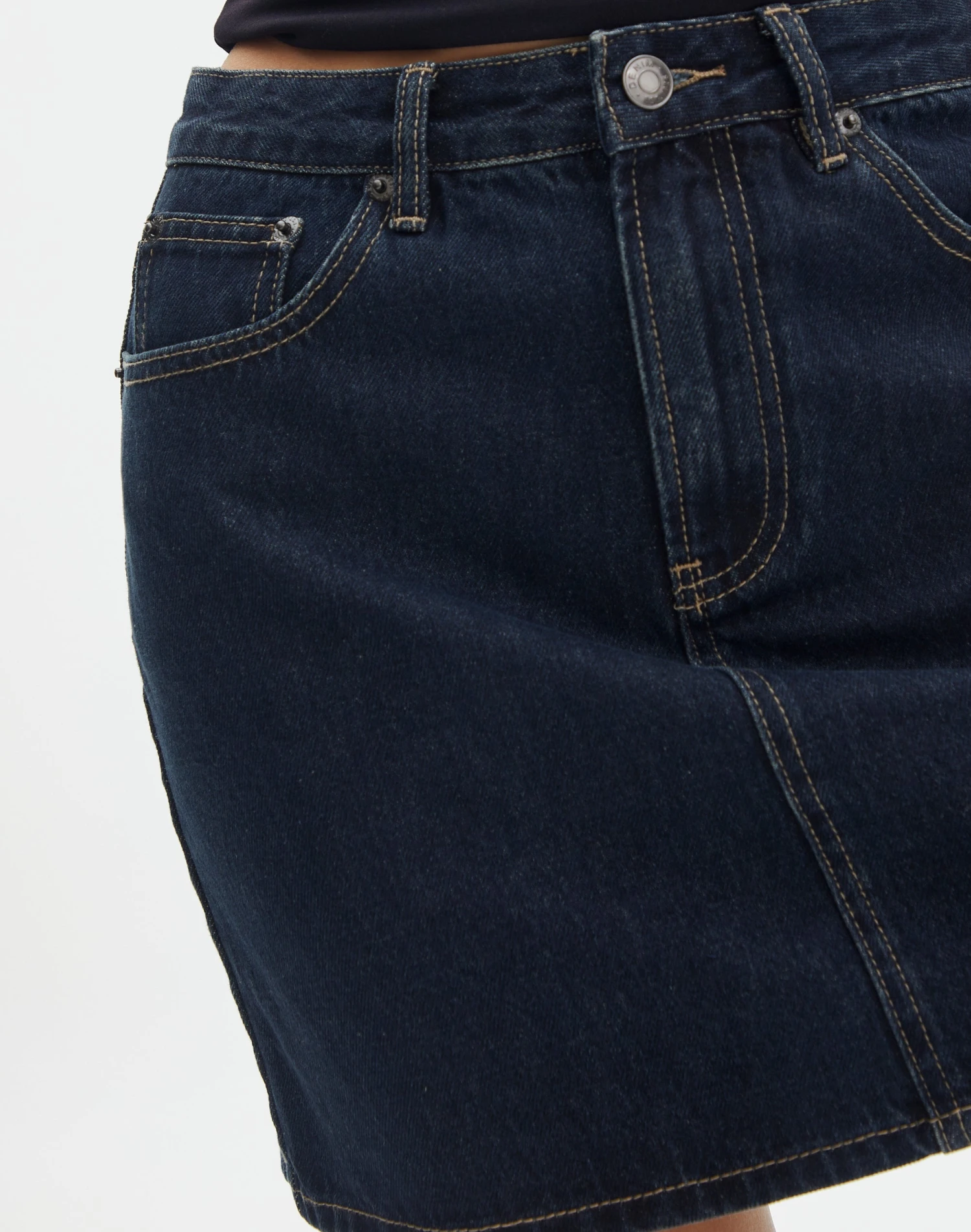 Mid Rise Denim Skirt 10 Mid Rise Denim Skirt - Image 8