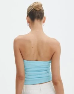 Strapless Ruched Knit Bandeau -Glassons riley rouched side boobtube aqua siren back kv85755vn