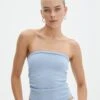 Strapless Ruched Knit Bandeau -Glassons riley rouched side boobtube icecap front kv85755vn