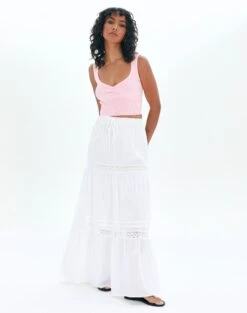 Sweetheart Ruched Cropped Tank -Glassons roddi ruched tank rose and thorne full kv63199rib