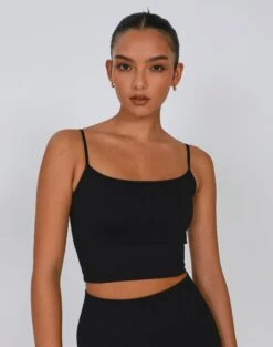 Glassons 39 Active Seamless Ribbed Contour Cropped Tank