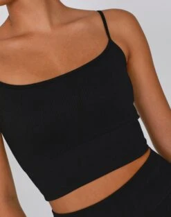 Active Seamless Ribbed Contour Cropped Tank -Glassons rosa seamless tank black imageback tv53576hvs