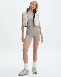 Active Seamless Ribbed Contour Cropped Tank -Glassons rosa seamless tank on the rocks full tv53576hvs