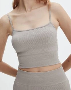 Active Seamless Ribbed Contour Cropped Tank -Glassons rosa seamless tank on the rocks imageback tv53576hvs