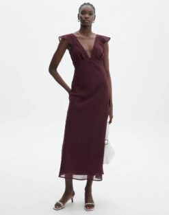 V Front Bias Cut Maxi Dress -Glassons rufus chiffon maxi dress cherry oh full dl92461peb