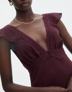 V Front Bias Cut Maxi Dress -Glassons rufus chiffon maxi dress cherry oh imageback dl92461peb