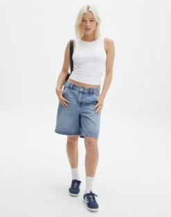 Supersoft Backless Tank Top -Glassons sayley low back tank white full tv146388pch