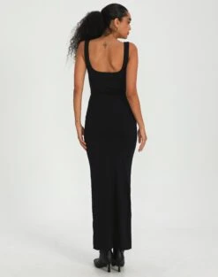 Supersoft Square Neck Slim Fit Maxi Dress -Glassons sedona square neck midi black back dl106733pln