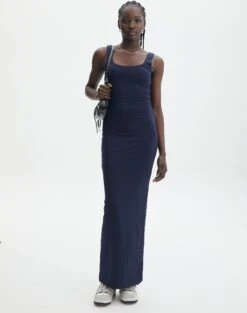 Supersoft Square Neck Slim Fit Maxi Dress -Glassons sedona square neck midi navy blazer full dl106733pln