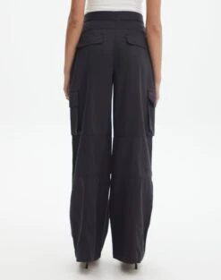 Cargo Straight Leg Pants -Glassons sierra dressy cargo pant black back pw109154cot