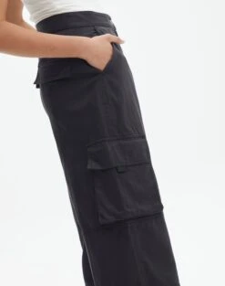 Cargo Straight Leg Pants -Glassons sierra dressy cargo pant black imageback pw109154cot