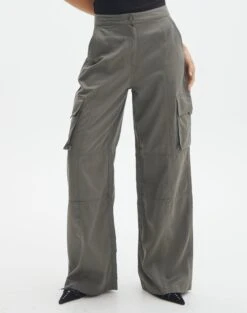 Cargo Straight Leg Pants -Glassons sierra dressy cargo pant cypress full pw109154cot