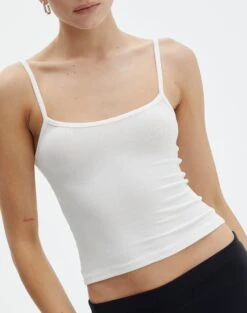 Luxe Lounge Modal Thin Strap Singlet 30 Luxe Lounge Modal Thin Strap Singlet -Glassons sisi modal tank milk imageback tv118176mod