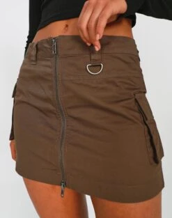 Zip Cargo Mini Skirt -Glassons stella cargo skirt susan soil full ss86240pln