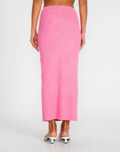 Slim-fit Rib Maxi Skirt -Glassons t co mango knit skirt smell the roses back sl62154tknt