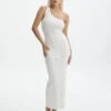 One Shoulder Knit Maxi Dress -Glassons t oaklee one shoulder knit dress milk front kd115461tknt
