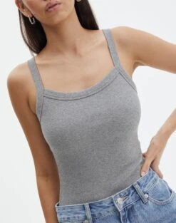 Ribbed Tank Bodysuit 32 Ribbed Tank Bodysuit -Glassons talia ribbed bodysuit charcoal marle imageback tb115391rib