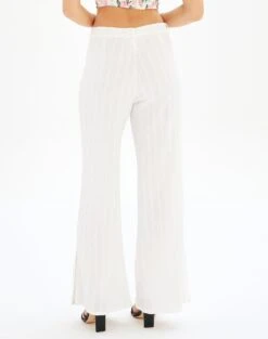 High Rise Tailored Wide Leg Panelled Pant -Glassons talia tailored crepe pant white back pw55252cot