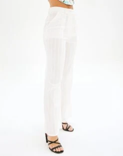 High Rise Tailored Wide Leg Panelled Pant -Glassons talia tailored crepe pant white detail pw55252cot