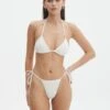Crochet Tie Side Cheeky Bikini Bottom -Glassons torin tie side swim bottoms seashell front ga64994cro 4