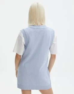 Oversized Vest Dress -Glassons twist oversized vest dress icecap back kd127875cot