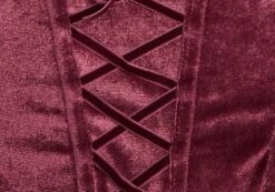 Velvet Tie Front Lace Trim Corset Top -Glassons varna velvet bralette berry the hatchet imagefront ut109831vel